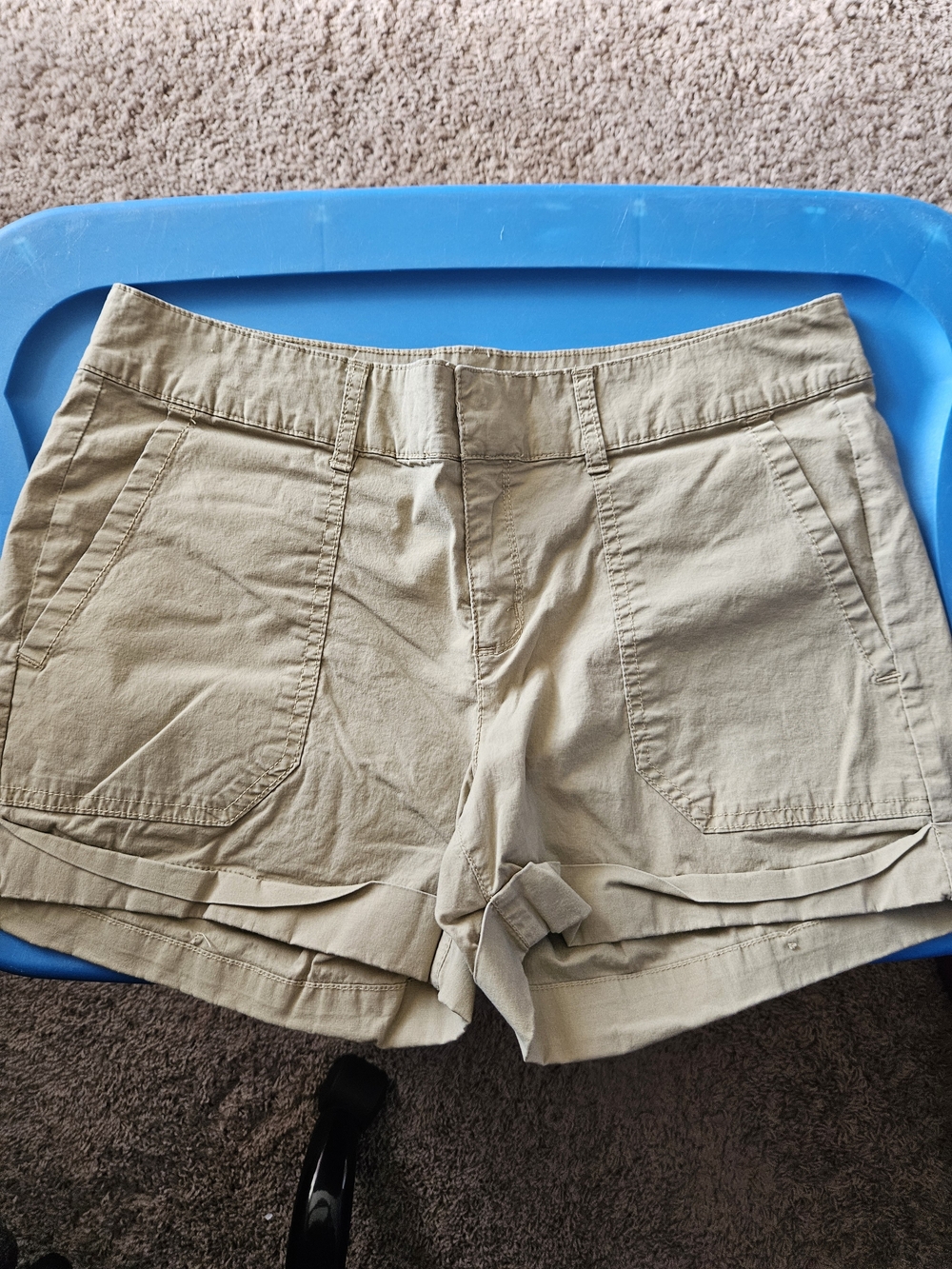 a.n.a Khaki Utility Cotton Bermuda Shorts